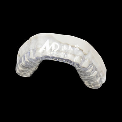 قیمت خوب Dual Layer Hard Soft Night Guard Custom Dental Splint for Bruxism Grinding Clenching آنلاین